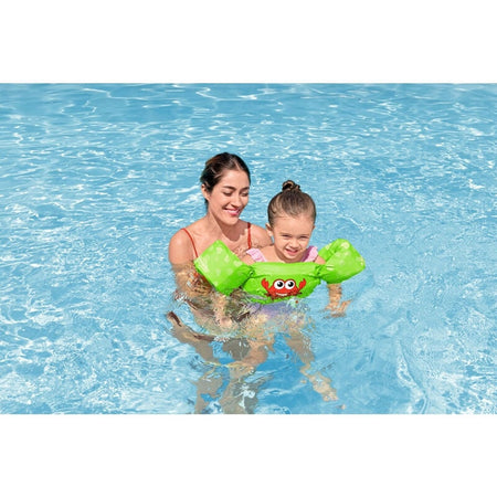 GILET SALVAGENTE PER BAMBINI DESIGN GRANCHIO GIUBBOTTO GALLEGGIANTE CON BRACCIOLI 90137