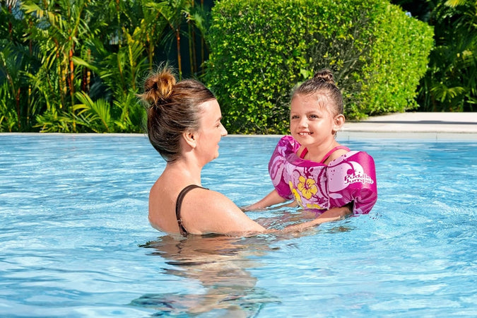 Gilet Salvagente Per Bambini Fiori Tropicali Giubbotto Galleggiante Con Braccioli 90144