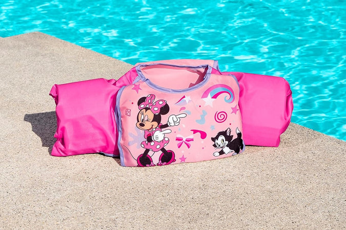 Giubbotto Giubbetto Salvagente Gilet Nuoto Swim Pal Minnie Per Bambine 3-6 Anni 9101a