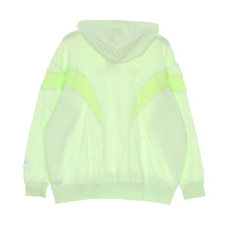 Nike Felpa Leggera Cappuccio Donna Air Fleece Gx Hoodie Lime Ice/lt Lemon Twist/white da donna