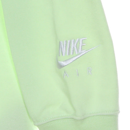 Nike Felpa Leggera Cappuccio Donna Air Fleece Gx Hoodie Lime Ice/lt Lemon Twist/white da donna