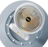Ventilatore Da Tavolo Usb Ricaricabile Con Circolatore D'aria A Luce Colorata 3 Velocità