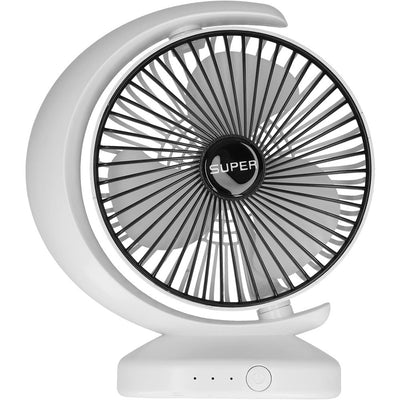 Ventilatore Da Tavolo Usb Silenziosa Con Rotazione Testa Flusso D'aria A 3 Livelli