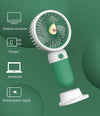 Mini Ventilatore A Mano Batteria Ricaricabile Usb Portatile Tascabile Viaggio Con Base
