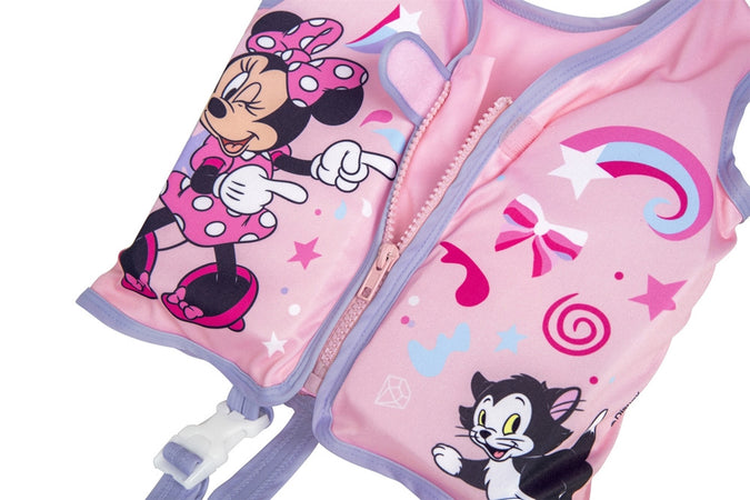 Gilet Cuscinetti In Schiuma Salvagente Giubbotto Minnie Trainer Bambine 1-3 Anni 9101b