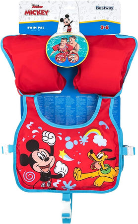 Giubbotto Giubbetto Salvagente Gilet Nuoto Swim Pal Mickey Per Bambini 3-6 Anni 9101c
