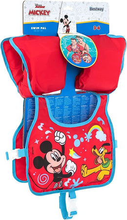 Giubbotto Giubbetto Salvagente Gilet Nuoto Swim Pal Mickey Per Bambini 3-6 Anni 9101c