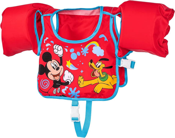 Giubbotto Giubbetto Salvagente Gilet Nuoto Swim Pal Mickey Per Bambini 3-6 Anni 9101c