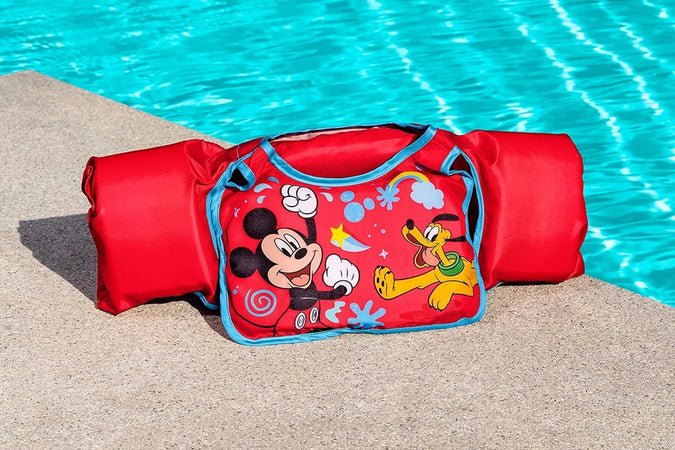 Giubbotto Giubbetto Salvagente Gilet Nuoto Swim Pal Mickey Per Bambini 3-6 Anni 9101c