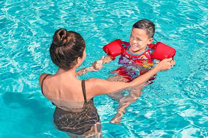 Giubbotto Giubbetto Salvagente Gilet Nuoto Swim Pal Mickey Per Bambini 3-6 Anni 9101c
