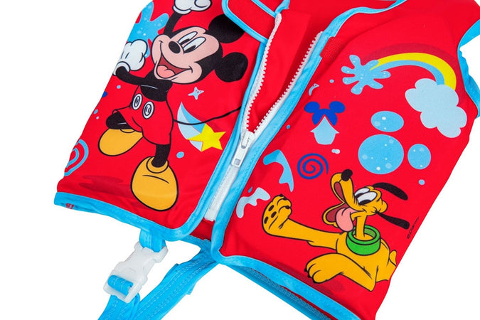 Gilet Cuscinetti In Schiuma Salvagente Giubbotto Mickey Trainer Bambini 1-3 Anni 9101d