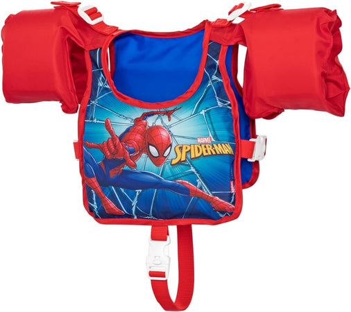 Giubbetto Giubbotto Braccioli Spiderman Bambini 3-6 Anni Galleggiante Salvagente 98795