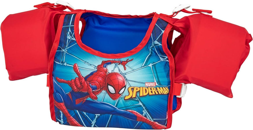 Giubbetto Giubbotto Braccioli Spiderman Bambini 3-6 Anni Galleggiante Salvagente 98795