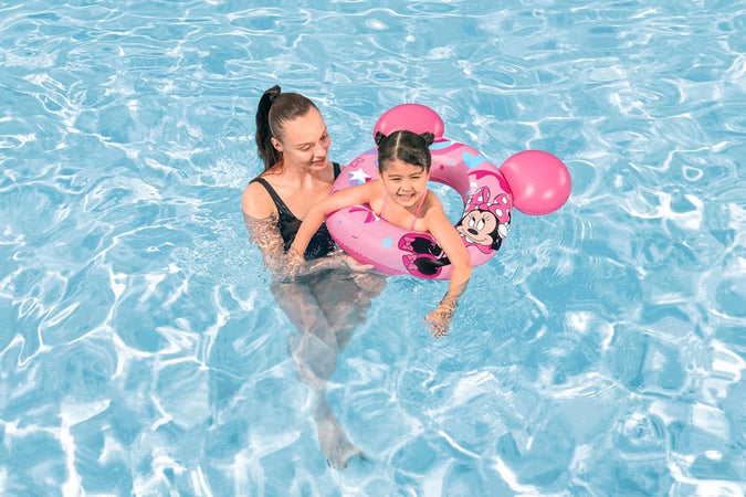 Salvagente Gonfiabile Galleggiante Splash Pal Minnie Con Orecchie Rosa 65 Cm 9102n