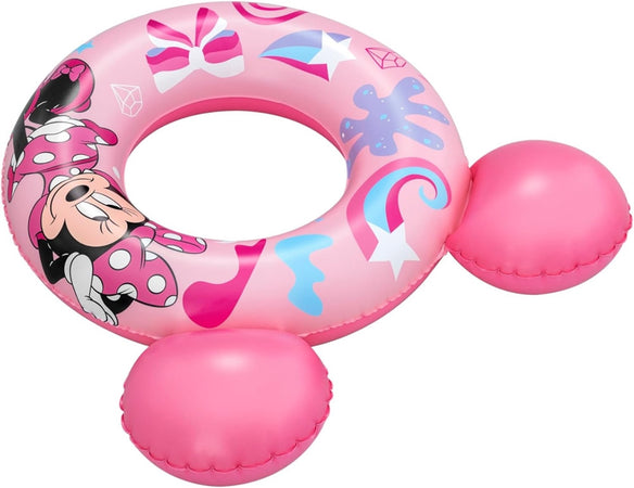 Salvagente Gonfiabile Galleggiante Splash Pal Minnie Con Orecchie Rosa 65 Cm 9102n