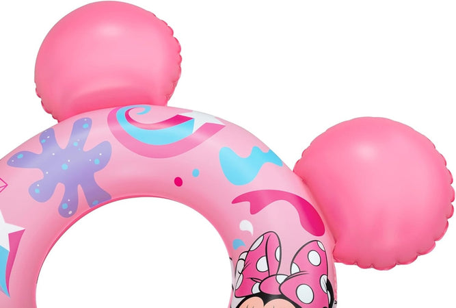 Salvagente Gonfiabile Galleggiante Splash Pal Minnie Con Orecchie Rosa 65 Cm 9102n