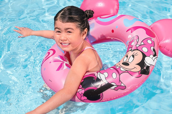 Salvagente Gonfiabile Galleggiante Splash Pal Minnie Con Orecchie Rosa 65 Cm 9102n