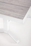 Tavolo allungabile Robert struttura in alluminio, piano in ceramica da 143/183 x 88 cm