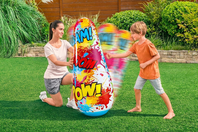 Pungiball Sempreimpiedi Sacco Boxe Comic Blast Design Fumetti 48x46x119cm Bambini 52630