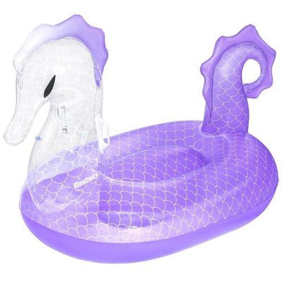 Cavalcabile Gonfiabile Galleggiante Forma Cavalluccio Marino 170x120cm Con Maniglie 41505