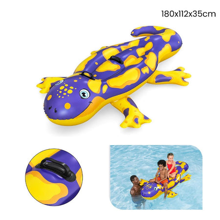 Cavalcabile Gonfiabile Forma Salamandra Galleggiante 191 X 119 Cm Con Maniglie 41502