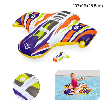 Cavalcabile Gonfiabile Splash Shuttle 117x107cm Galleggiante Con Maniglia Pistola 41503