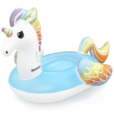 Cavalcabile Unicorno Fantasy Galleggiante Gonfiabile Piscina Spiaggia Con Maniglie 41114