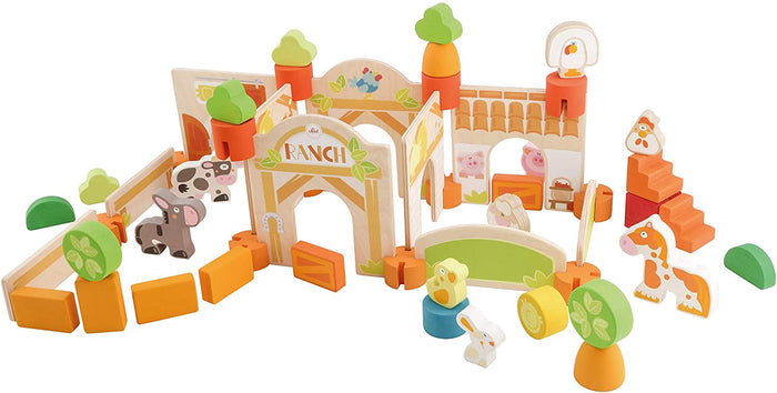Polesie Wader Giochi Di Costruzioni 96 Pezzi (PW0293) – Blocchi Colorati In Busta Trasparente, Per Piccoli Costruttori