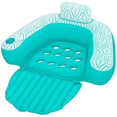 Poltrona Da Piscina Gonfiabile Galleggiante Comfort Plush Deluxe Con Portabicchiere 43719