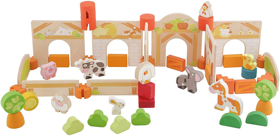 Trudi Sevi 83063 - Set Costruzioni Trudi Sevi Ranch (53 pz)