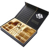 Set Di Posate 24pz In Acciaio Lucidatura A Specchio Multiuso Casa Cucina Servizio Per 6