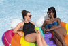 Materassino Isola Gonfiabile Galleggiante Fashion Rainbow Forma Cuore Multicolore 43722