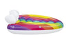 Materassino Isola Gonfiabile Galleggiante Fashion Rainbow Forma Cuore Multicolore 43722