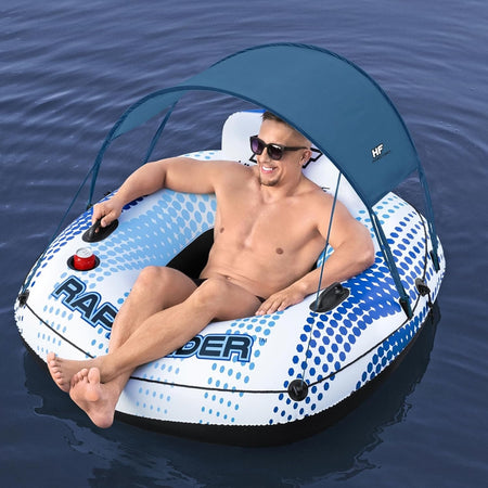Poltrona Rapid Rider Canopy Fondo In Rete Con Parasole Portabicchiere Maniglie 43725