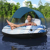 Poltrona Rapid Rider Canopy Fondo In Rete Con Parasole Portabicchiere Maniglie 43725