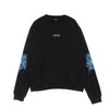 PHOBIA Felpa Leggera Girocollo Uomo Light Blue Cobweb Print Crewneck Black/light Blue da uomo