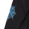 PHOBIA Felpa Leggera Girocollo Uomo Light Blue Cobweb Print Crewneck Black/light Blue da uomo