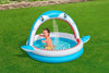 Piscina Per Bambini Sharktastic 2 Anelli Grafica A Squalo 163x127x92cm Con Spruzzo 53157
