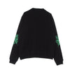 PHOBIA Felpa Leggera Girocollo Uomo Green Cobweb Print Crewneck Black/green da uomo
