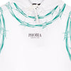 PHOBIA Felpa Leggera Cappuccio Uomo Green Barbed Wire Hoodie White/green da uomo