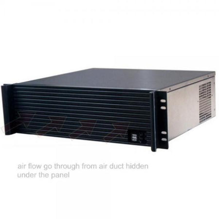 Chassis Industriale da Rack 19'' 3U Ultra Compatto Nero