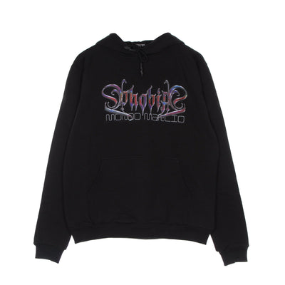 PHOBIA Felpa Leggera Cappuccio Uomo Holographic Print Hoodie X Mondo Marcio Black da uomo