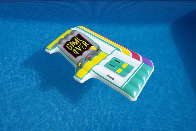 Materassino Gonfiabile Galleggiante Piscina Aqua Arcade Grafica Forma Videogioco 43851