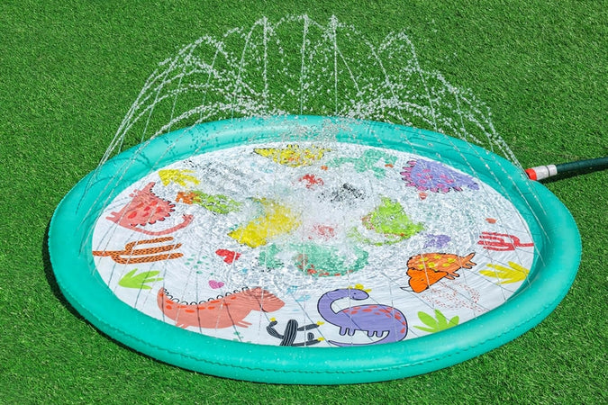Tappetino Gonfiabile Dinosauri Spruzzi Desert Dino Da 48"/122cm +2 Anni Giardino 52698