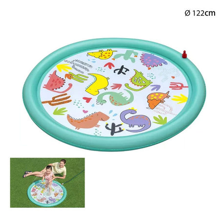 Tappetino Gonfiabile Dinosauri Spruzzi Desert Dino Da 48"/122cm +2 Anni Giardino 52698