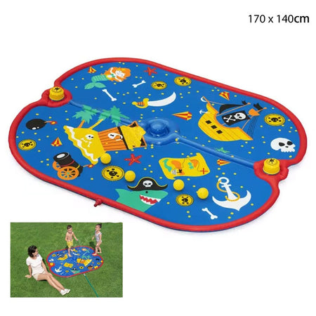 Tappetino Gonfiabile Pirata Spruzzi Pirate Paraside 170x140cm +2 Anni Giardino 52725