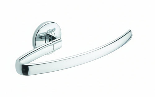 METAFORM - PORTA ASCIUGAMANI AD ANELLO OVALIZZATO APERTO EOS 790 - IN ACCIAIO CROMATO