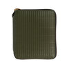 COMME DES GARCONS WALLET Brick Full Zip Around Wallet in Khaki da donna