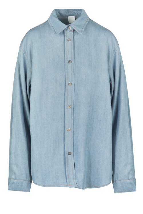 LA FEMME BLANCHE La Femme Blanche - Camicia - 451535 - Denim chiaro da donna