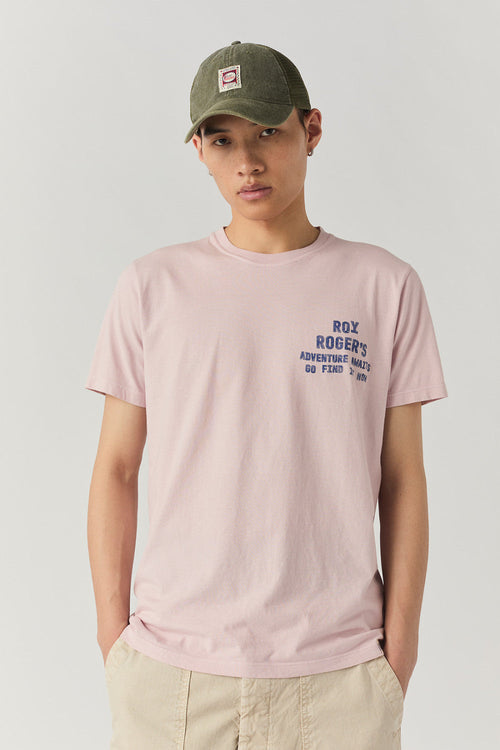 Roy Roger's T-shirt uomo jersey adventure stone dye